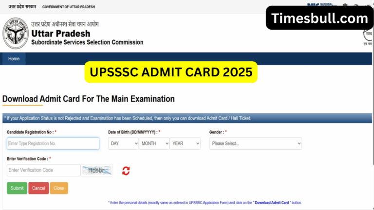 UPSSSC Admit Card 2025 Out for Draftsman, Cartographer & Stenographer – Direct link here