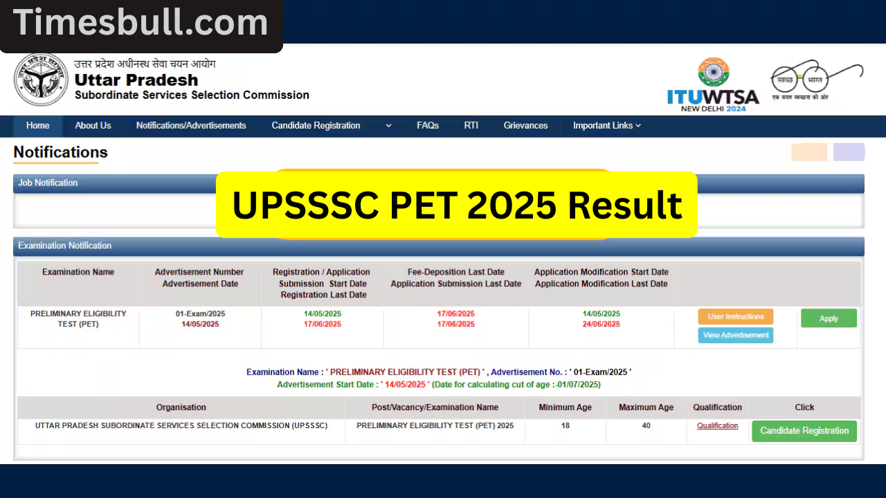 UPSSSC PET 2025 Result Declared!...