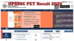UPSSSC PET Result 2025