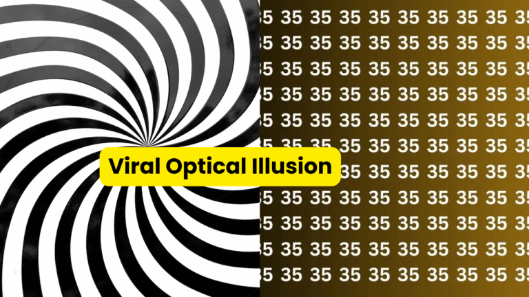 Viral Optical Illusion-  Can You Spot the Hidden ‘85’ Among 35s in Just 5 Seconds? Most People Failed!