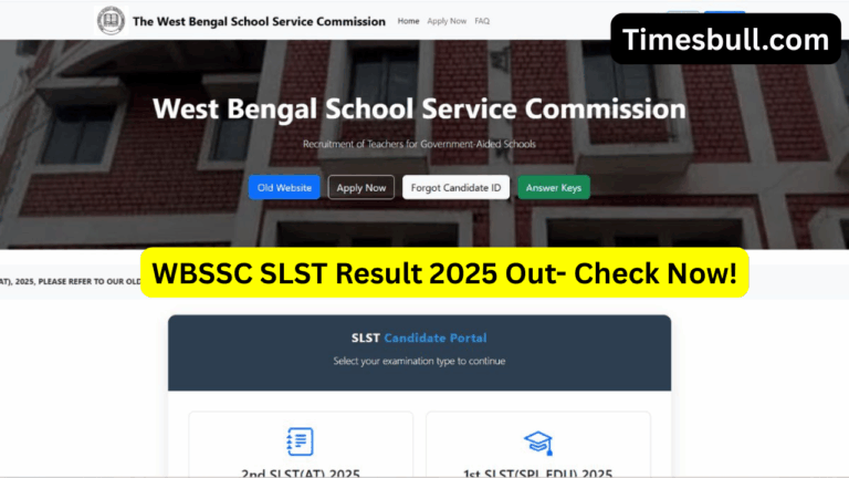WBSSC SLST Result 2025 Out! 35,726 Teaching Posts to Be Filled – Check Your Result at westbengalssc.com