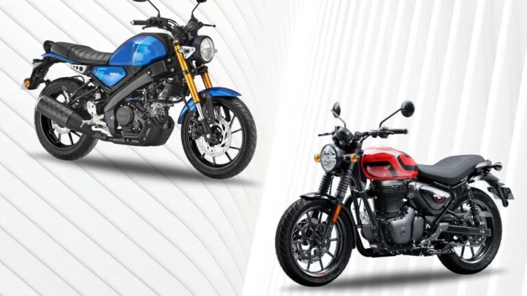 Yamaha XSR 155 vs Royal Enfield Hunter 350 – Neo-Retro Bikes That Spark a Real Battle