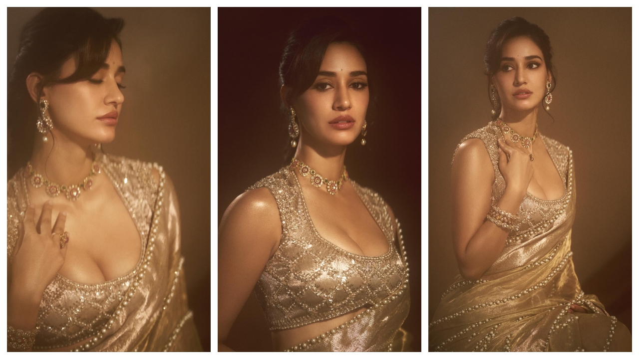 Disha Patani Gorgeous Golden