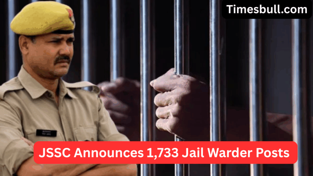 JSSC Announces 1,733 Jail Warder Posts