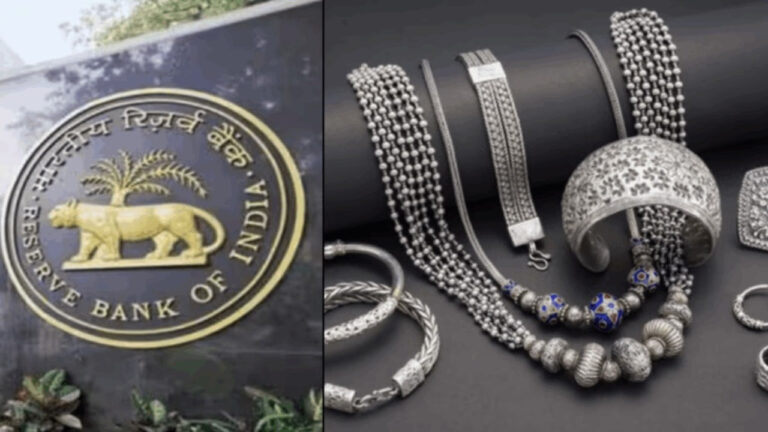 RBI’s New Rule: From April 1, 2026, Loans Will Be Available on Silver and Silver Jewellery