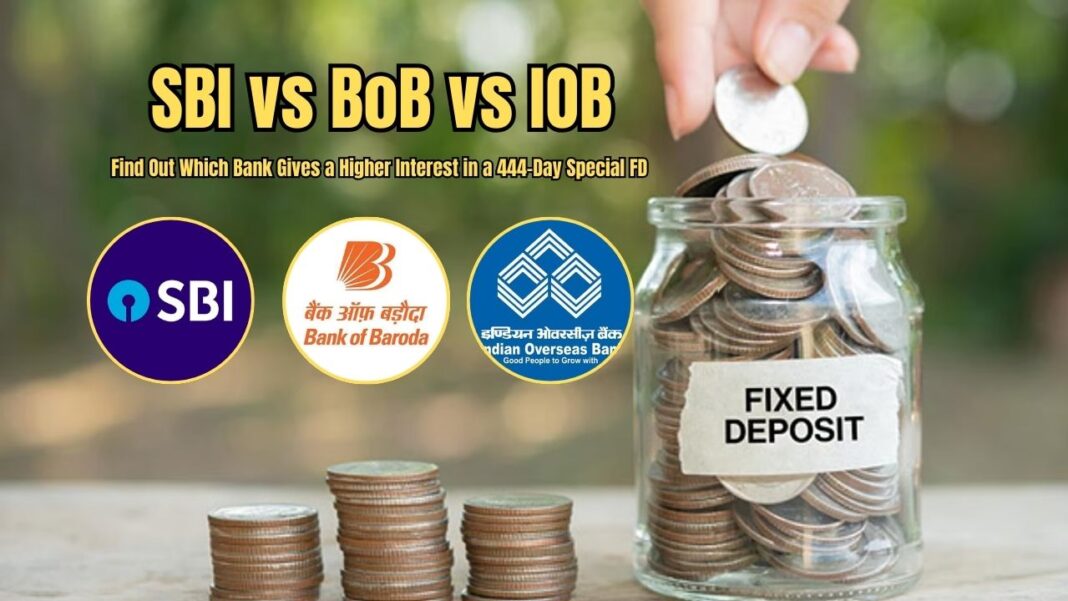 444-Day Special FD – Which Bank Gives Higher Interest: SBI, BoB or IOB? Check Here