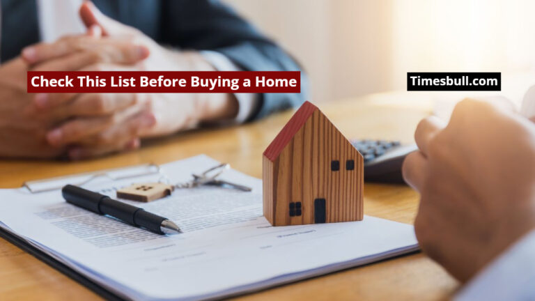Check This List Before Buying a Home