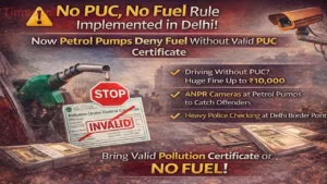 Delhi Air Crisis: Fuel Supply Stopped for Vehicles Without Valid PUC Certificate