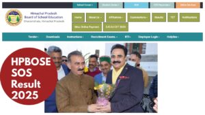 HPBOSE SOS Result 2025 – Check Class 8th, 10th and 12th September Session Results at hpbose.org