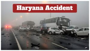Haryana Accident – 3 Major Accidents Amid Dense Fog; 35-40 Vehicles Pile-up on NH 152D Rohtak