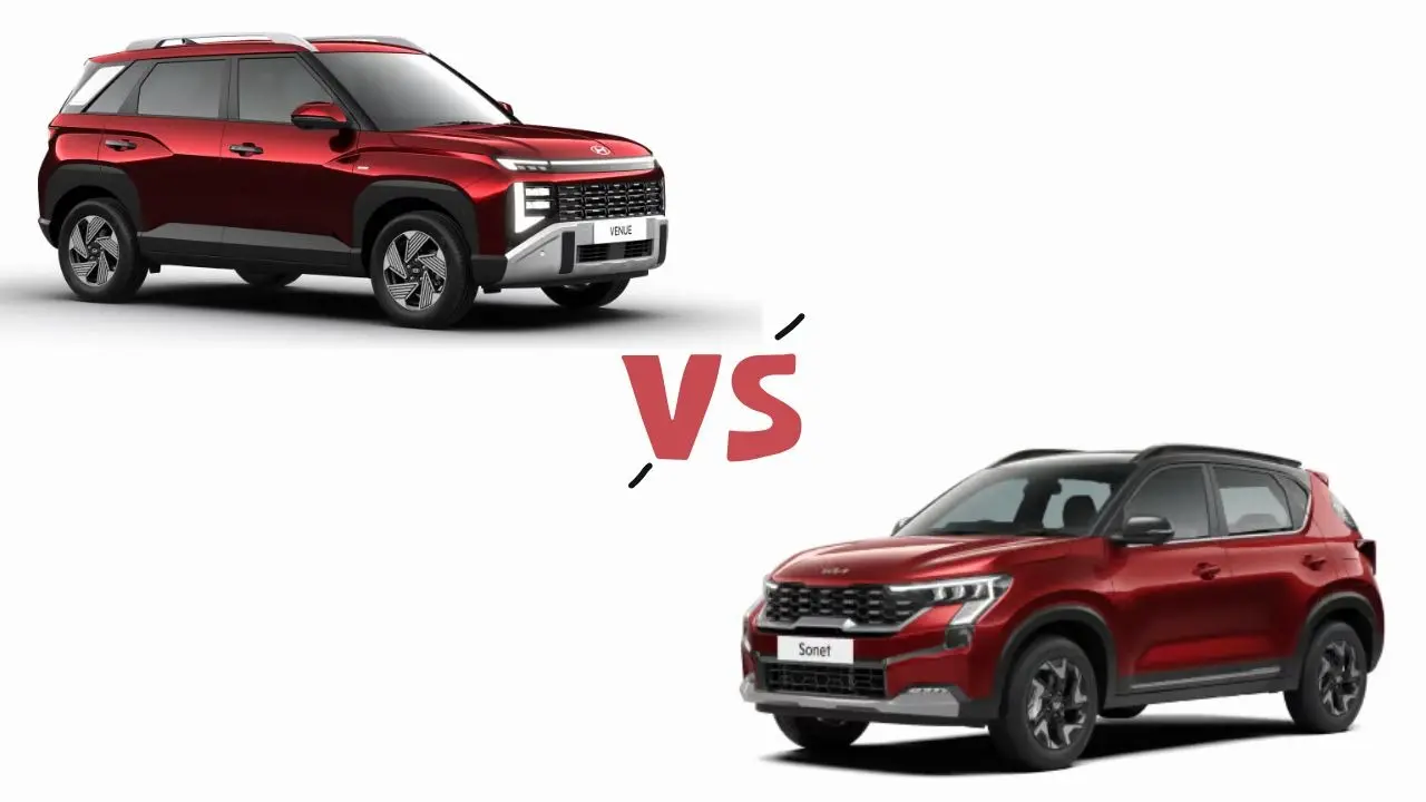 Hyundai Venue Facelift 2025 vs Kia Sonet