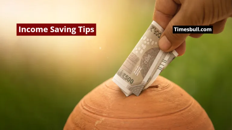 Income Saving Tips