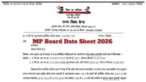 MP Board Date Sheet 2026 – Download Subject – Wise MPBSE Class 5 & 8 PDF Here