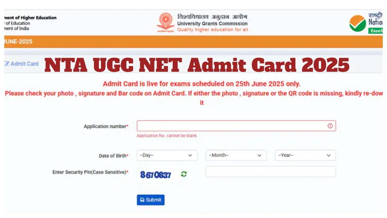 Nta Ugc Net Admit Card 2025