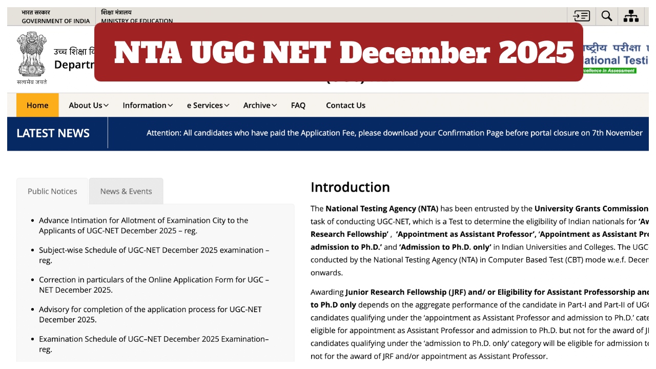 UGC NET 2025 – Admit...