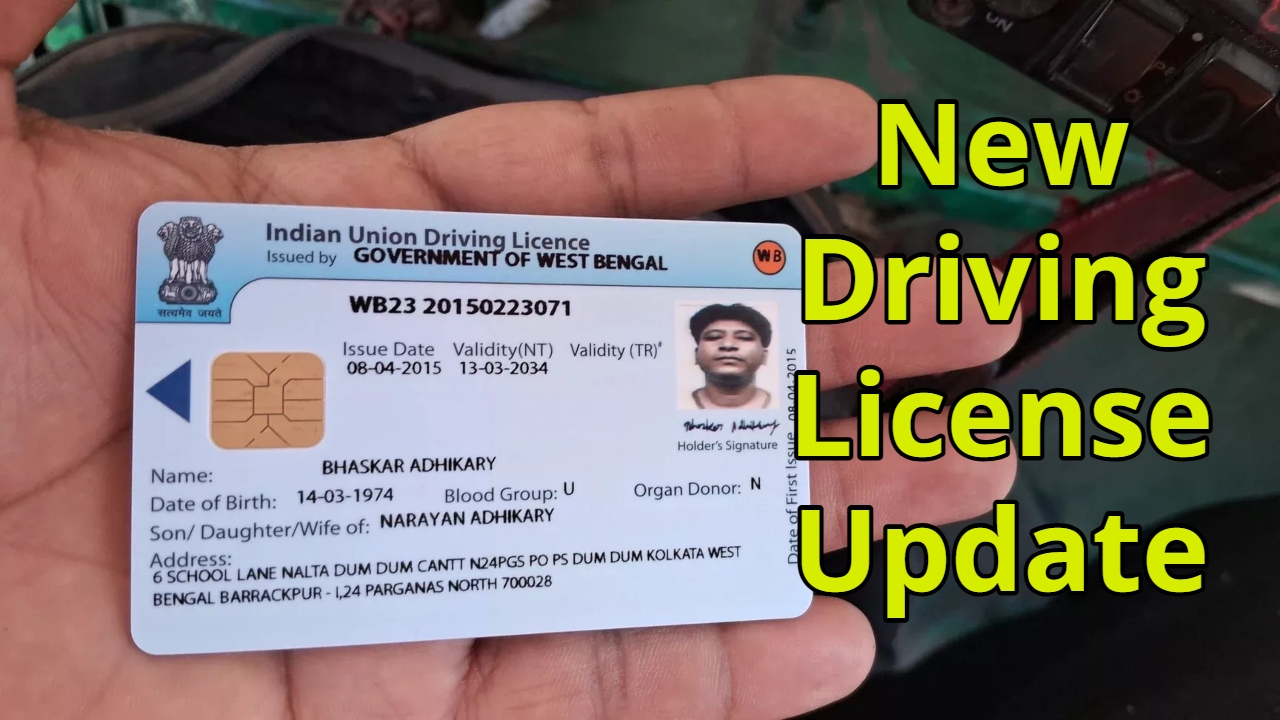 Getting a New Driving License...