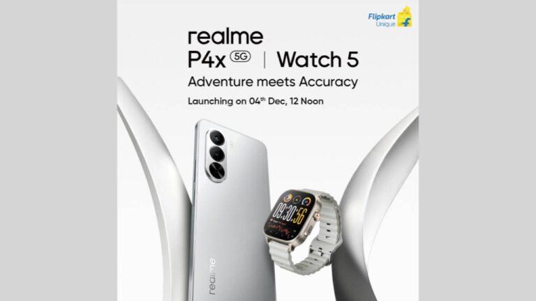 Realme P4x 5G- Launch On 4th Dec At Rs 15999 with 7000 mAh Battery Or 90 FPS BGMI