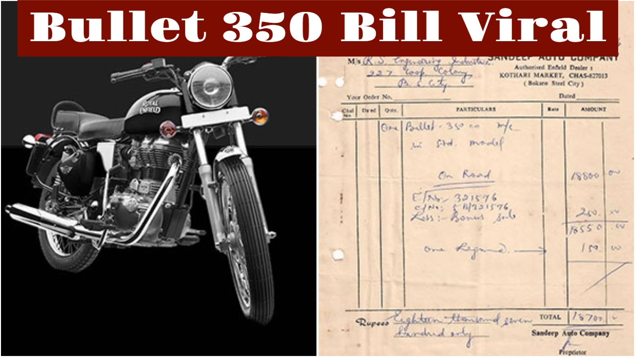 40 years ago Bullet 350 cost...