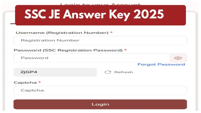 SSC JE 2025 – Answer Key Released at ssc.gov.in; Raise Objections by Dec 22
