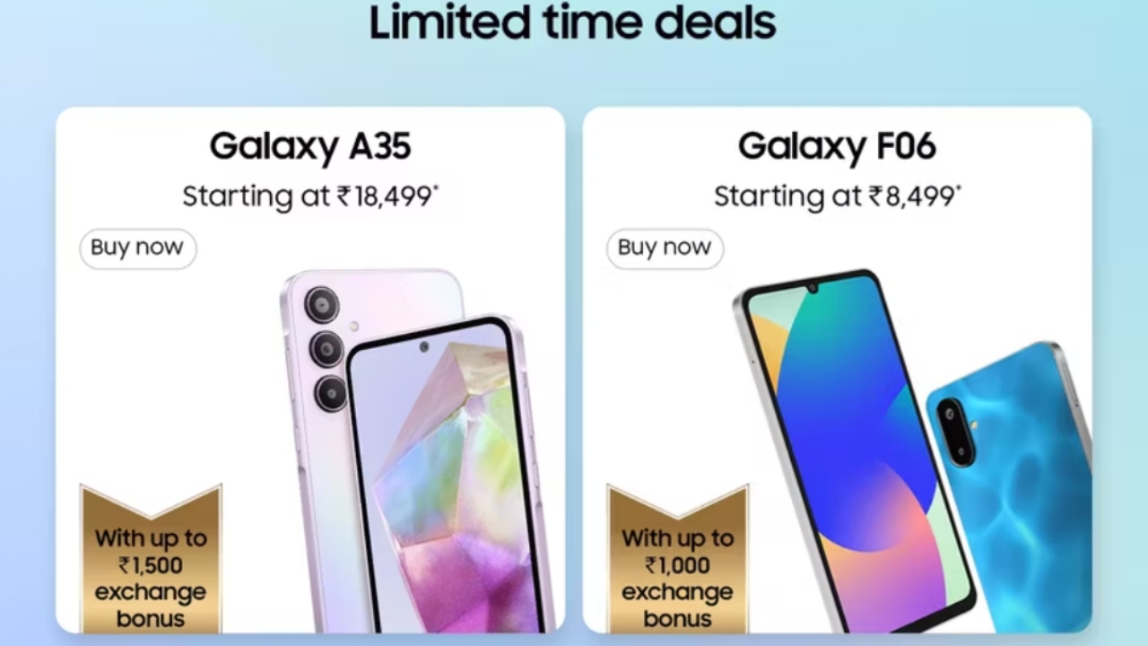 Samsung Galaxy A35 Below