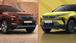 Tata Harrier Petrol vs Safari Petrol – Sporty Drive or Big Family Comfort?