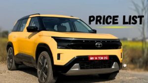 Tata Sierra Variant-Wise Price Revealed – Premium SUV Now Starts at Rs. 11.49 Lakh