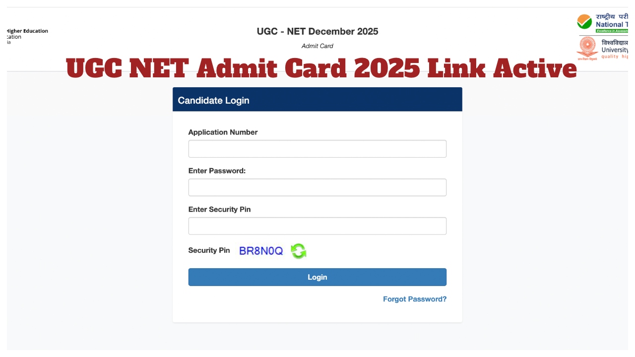 UGC NET Admit Card 2025...