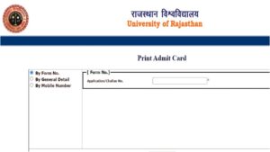 Uniraj Admit Card 2025 Commerce students can download admit card from the official website, know process