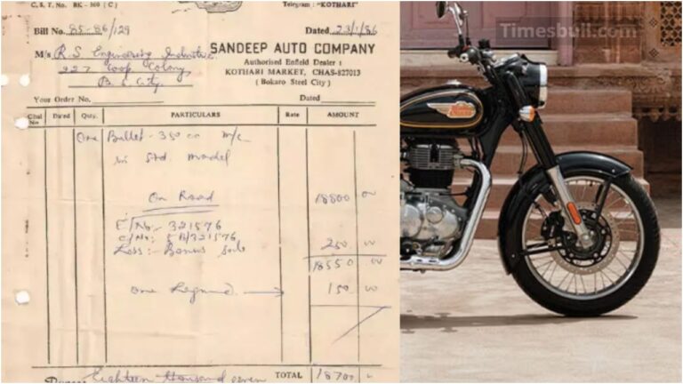 39 years ago, Bullet 350 was available for Rs 18,700, bill goes vira