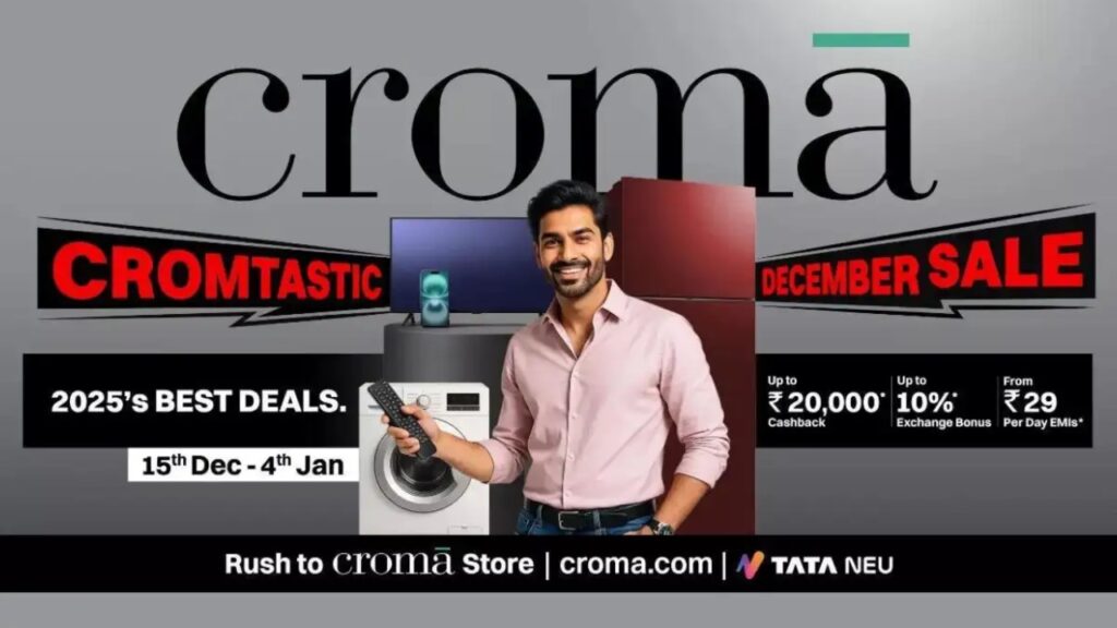 Croma Year-End Sale—Bumper Discounts on Smartphones Or Major Appliances: Shop Before New Year 2026