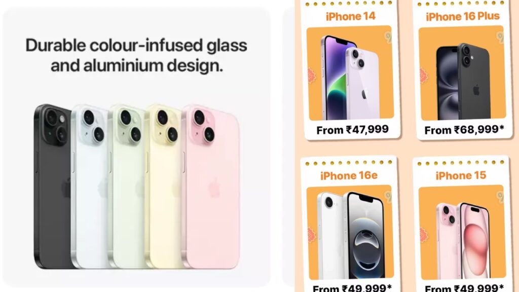 Flipkart Offer—Get iPhone 15 & 14 Under Rs 50000 With Attractive Offers