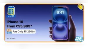 Buy Buy Sale 2025 – Massive Discount Offer on iPhone 16, Buy for Just Rs 55,999! 