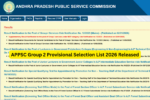 APPSC Group 2 Provisional Selection List 2026 Released