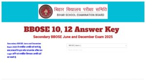 BBOSE 10, 12 Answer Key – How to Check Answers Online at biharboardonline.com, Raise Objections by Jan 9