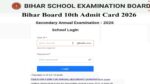 Bihar Board 10th Admit Card 2026