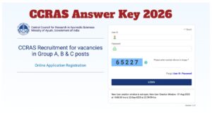 CCRAS Answer Key 2026 – Raise Challenges at ccras.nic.in by Jan 21, Here Direct Link