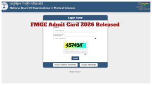 FMGE Admit Card 2026 Released – Hall Ticket at natboard.edu.in; Direct Link to Download
