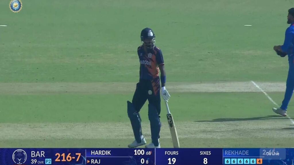 Watch: All five 6s Hardik Pandya hit in today’s over