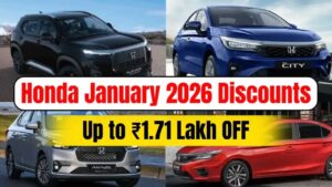 Honda Car Offer January 2026 – Huge discounts of up to ₹1.76 lakh on City, Amaze and Elevate