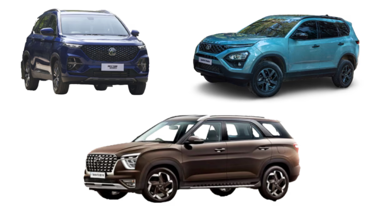 Hyundai Alcazar 2026 vs Tata Safari 2026 vs MG Hector Plus 2026 – Space, Comfort and Features
