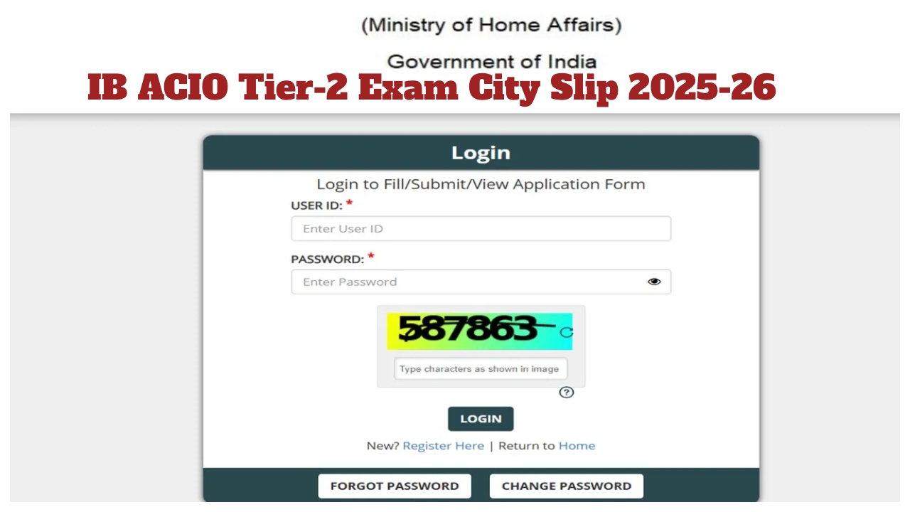 IB ACIO Tier-2 Exam City...
