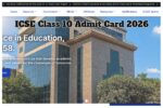 ICSE Class 10 Admit Card 2026