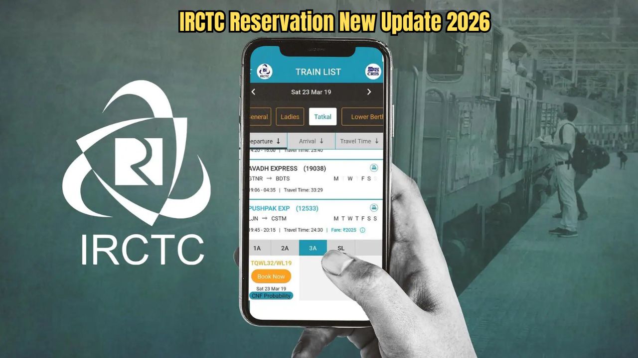IRCTC Reservation Update 2026: No...