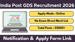 India Post GDS Recruitment 2026- Apply for 28,740 Gramin Dak Sevak Posts Before Last Date