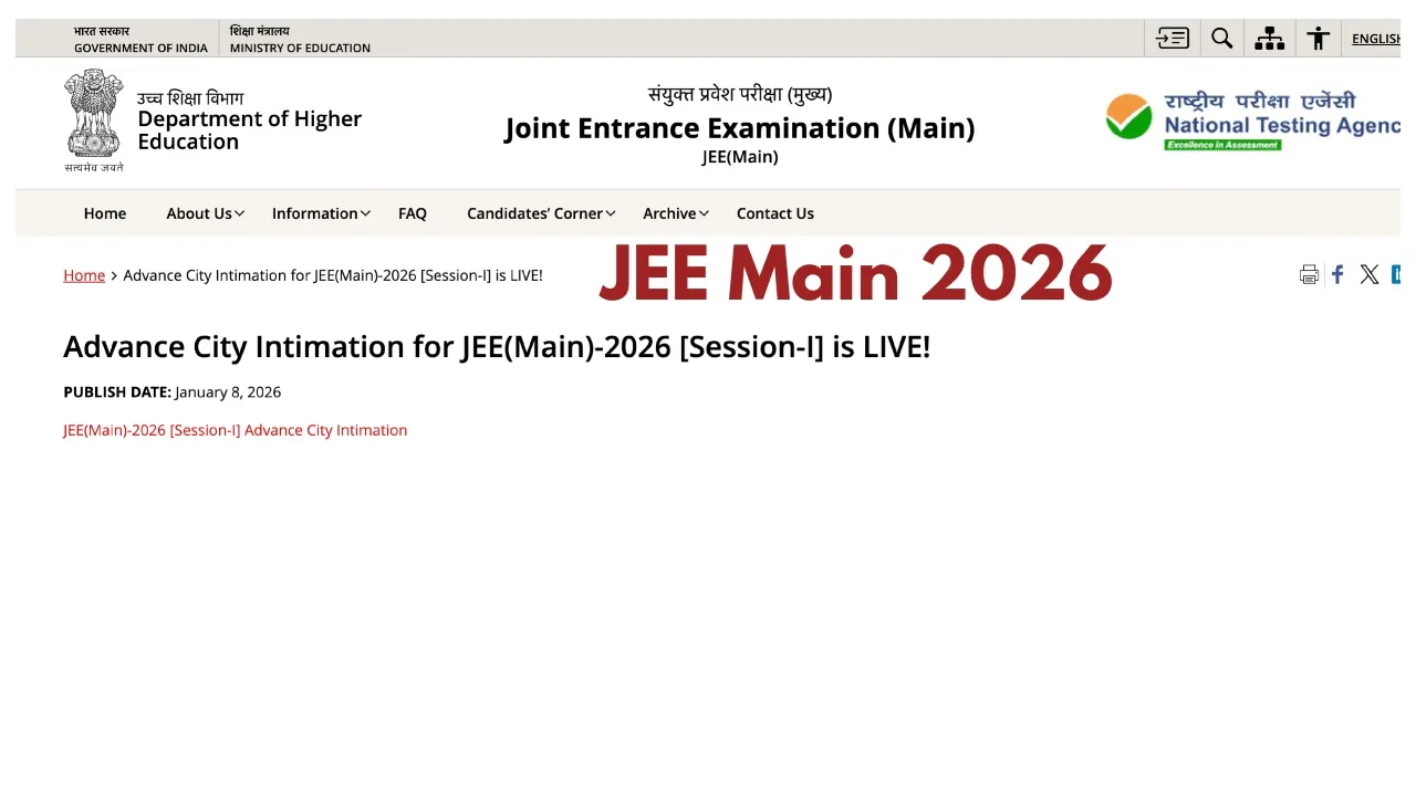 Jee Main 2026
