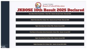 JKBOSE 10th Result 2025 Declared – 84% Students Pass; Direct Link to Check Score at jkresults.nic.in
