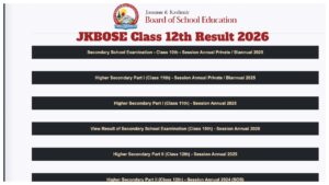 JKBOSE Class 12th Result 2026 – Direct link to Check Score at jkbose.nic.in/results