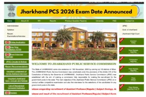 Jharkhand PCS 2026 Exam Date Announced – Registration Starts on Jan 31 at jpsc.gov.in