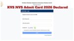 KVS NVS Admit Card 2026 Declared