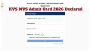 KVS NVS Admit Card 2026 – Direct Link to Download PRT, TGT, PGT Hall Tickets at cbse.gov.in